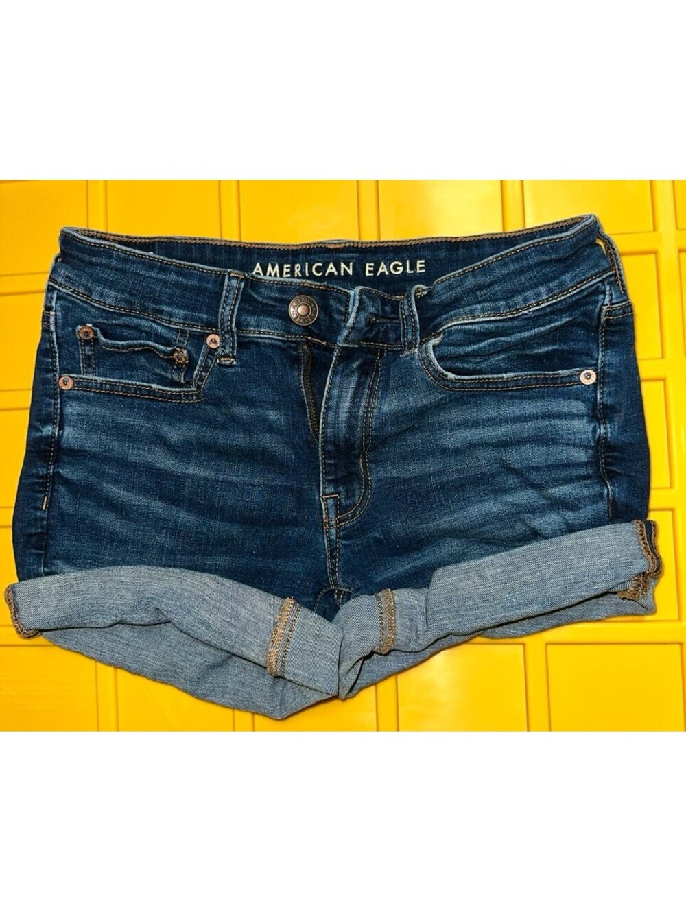 American Eagle Blue Jean Shorts size 6